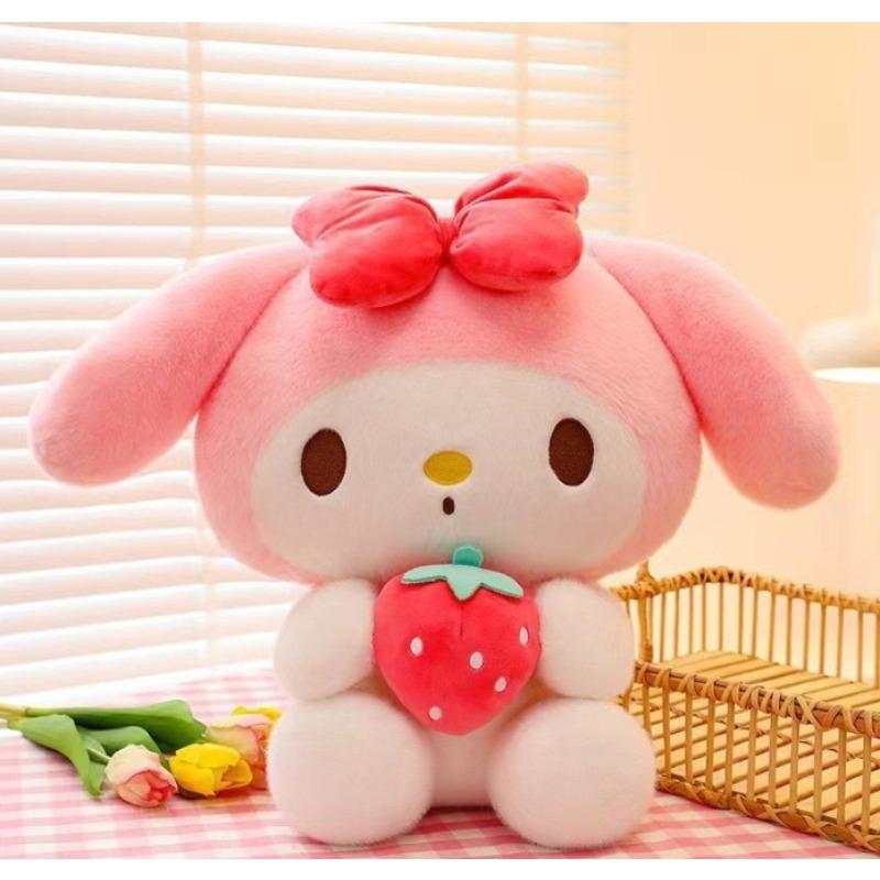 Очаровательная плюшевая кукла Sanrio 25 см Куроми, собачка Цзядэ, в костюме, мягкая набивная игрушка, идеальный подарок на день рождения для детей