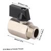 2PCS Brass Brass Gas Valve Silver Fuel Gas Valve  General Plumbing Use