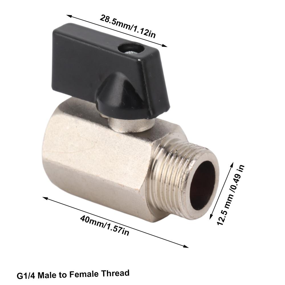 2PCS Brass Brass Gas Valve Silver Fuel Gas Valve  General Plumbing Use