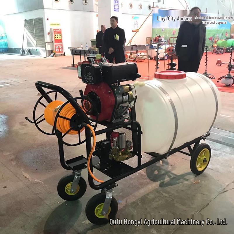 300L Hand-Pushed Agricultural Mist Sprayer for Livestock Disinfection and Pest Control