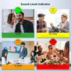 Измеритель уровня звука в децибелах, 11-дюймовый большой светодиодный дисплей, измеритель шума, температуры и влажности с индикатором значков сигнализации, многофункциональный