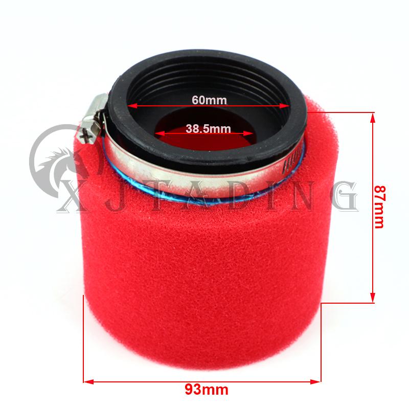 1 Pcs Motorcycle Straight Foam Air Filter 60mm Sponge Cleaner fit for Moped Scooter Dirt Pit Bike Motorbike Accessories Air Filters 7
