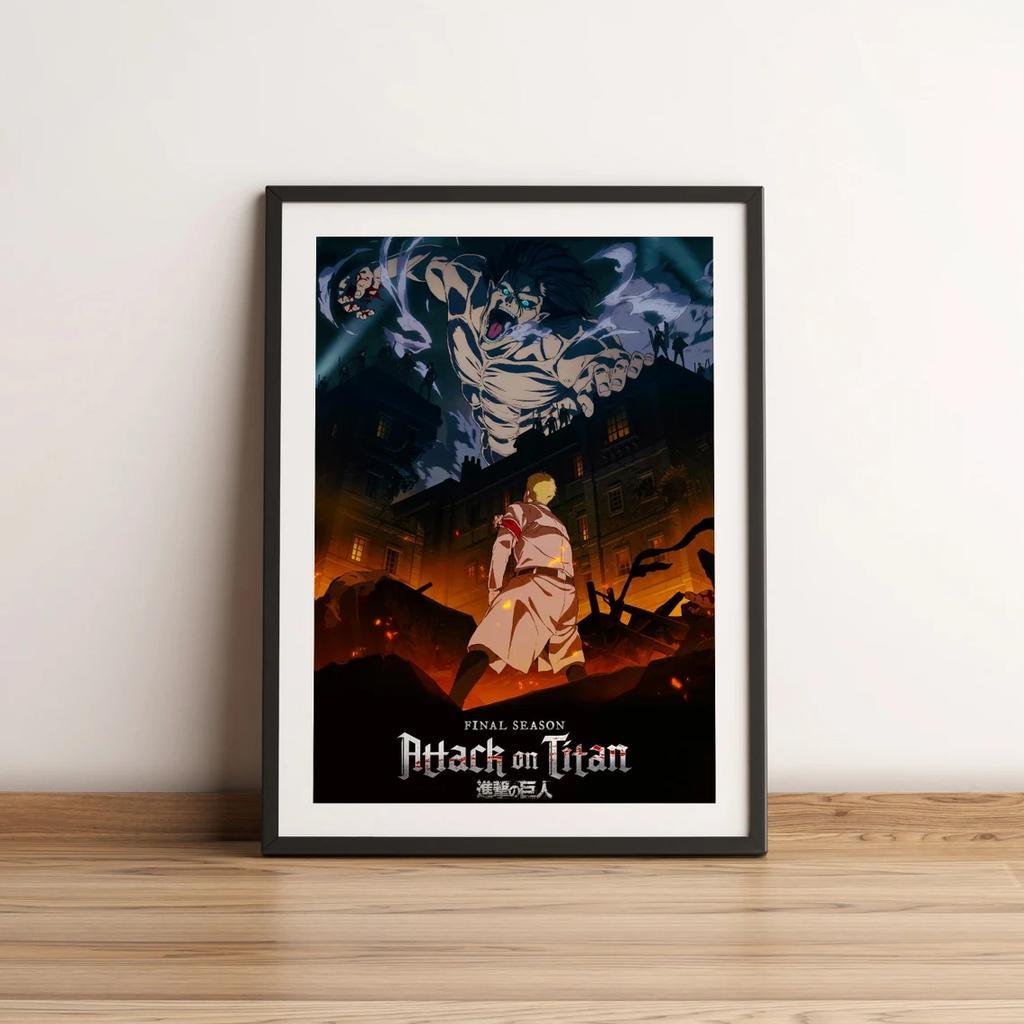 Атака Титанов холст плакат декоративные принты настенная живопись японское классическое аниме спальня гостиная диван настенное искусство украшение дома