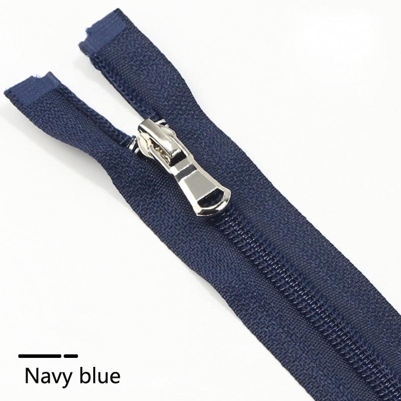 5 Items 40-80cm (15-31 Inch ) Nylon Open-End Zip Zipper 5# For Apparel Outerwear Tailor Sewing Crafts Nylon Zippers Accessories 13 Color