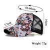 New USA Cross Mesh Cap Baseball Cap Women's Visor