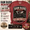 Personalized Ham Radio Shirt, Custom Callsign Amateur Radio Tee, Vintage DX CQ Worldwide Operator Gift, Retro Hobbyist T-Shirt