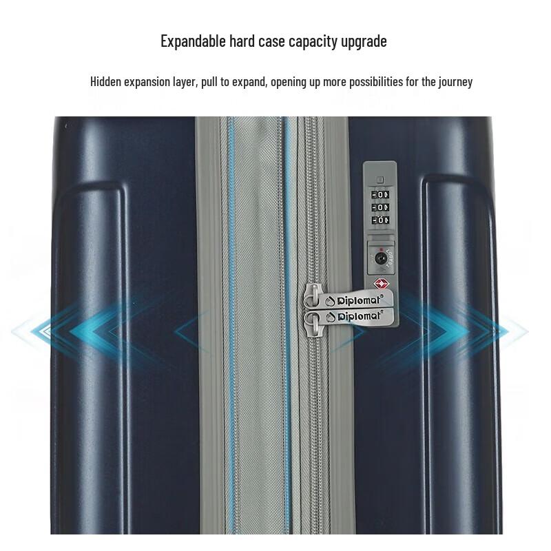 Diplomat TC-6013TM 24-inch Expandable Hardside Spinner Luggage