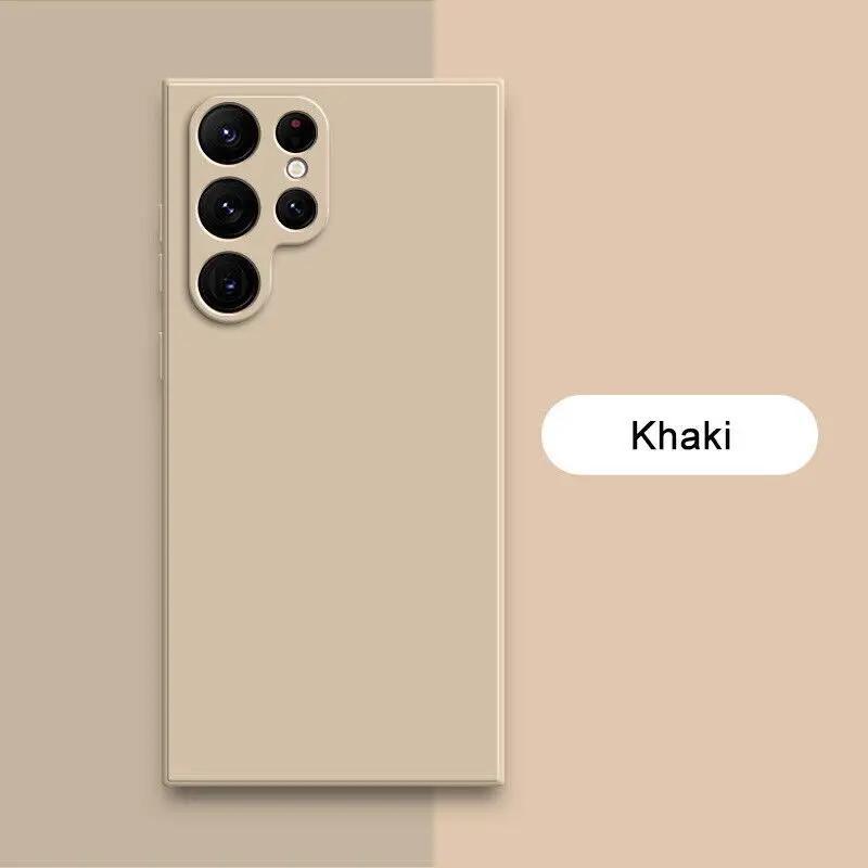 New Square Liquid Silicone Case For Samsung Galaxy S23 S22 S21 S20 Ultra Plus S21FE S20FE Note20Ultra A12 A52 A14 A54 A13 A33 A53 A73 Shockproof Case