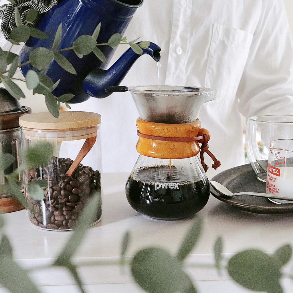Кофейник Pyrex, 400 мл, натуральный, с фильтром из нержавеющей стали, CP-8535