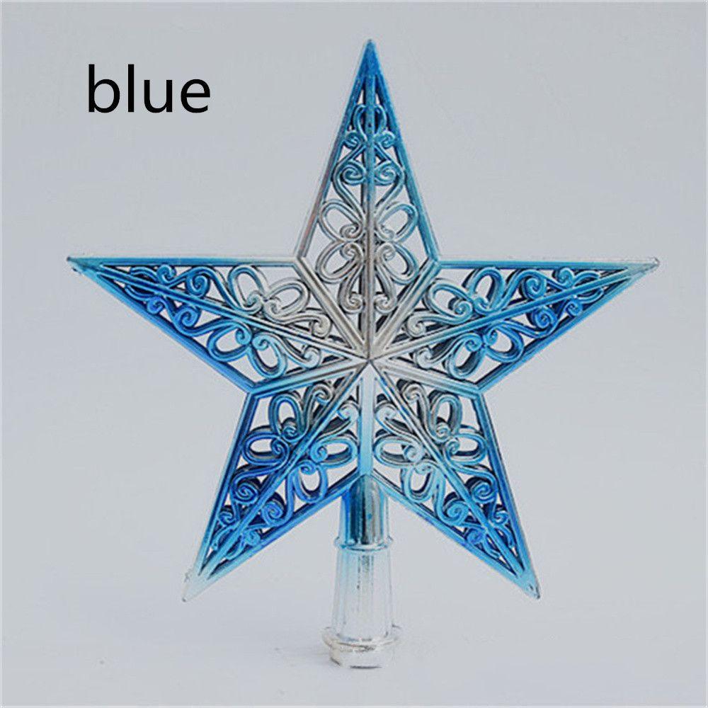 Рождественские украшения Пятиконечная звезда Верхушка для рождественской елки Звезда Верхушка для рождественской елки