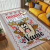 Custom Name Tazmanian Devil Living Room Non-Slip Area Rug Soft Carpet for Bedroom Kids Playroom Sofa Office Home Decor Doormat