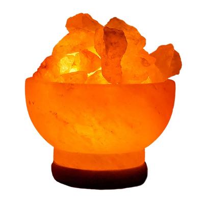 Лампа из гималайской соли Umeken Honpo, Круглый кусок гималайской соли, Патрон, Шнур питания, Сделано в Японии, Декор интерьера