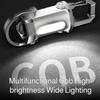 3-в-1 SOS Аварийный Фонарик Водонепроницаемый Брелок-Фонарик 7-уровневый USB LED COB Многофункциональный Аварийный Зарядный Фонарь