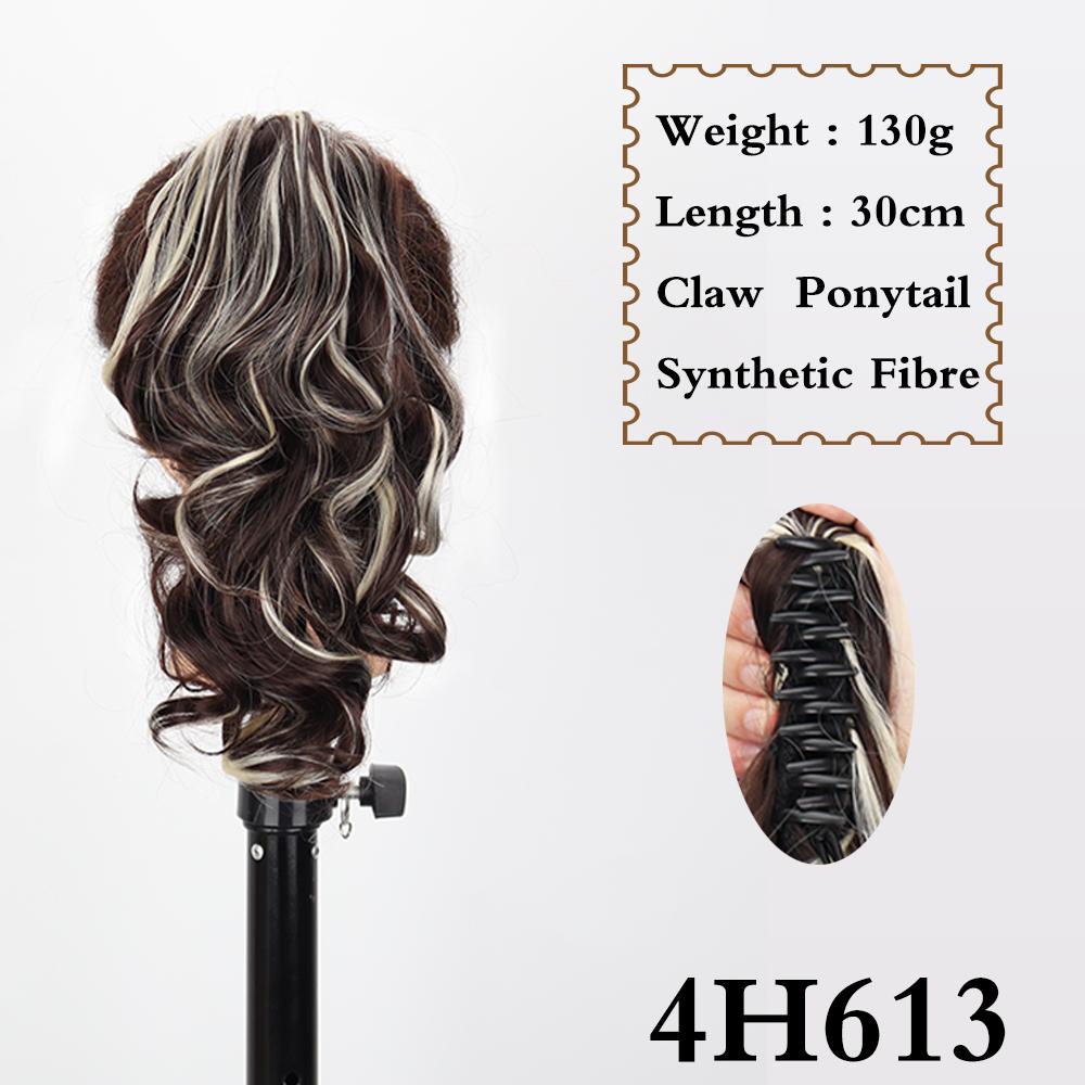 LISI HAIR Синтетические короткие волнистые зажимы для волос в хвосте, наращивание хвоста, 12 дюймов, светлый конский хвост для женщин, повседневная вечеринка