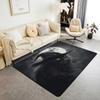 Black Cat Carpet Kawaii Cat Area Rug For Bedroom Living Room Bathroom Decor Entrance Doormat Cartoon Pet Cats Print Floor Mat