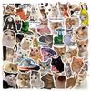Cute Cat Cartoon Graffiti Stickers: Waterproof DIY Decorations for Notebooks & Suitcases