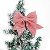 Beautiful Christmas Tree Bow Hangings With Plush Pearl Cotton For Holiday Cheer