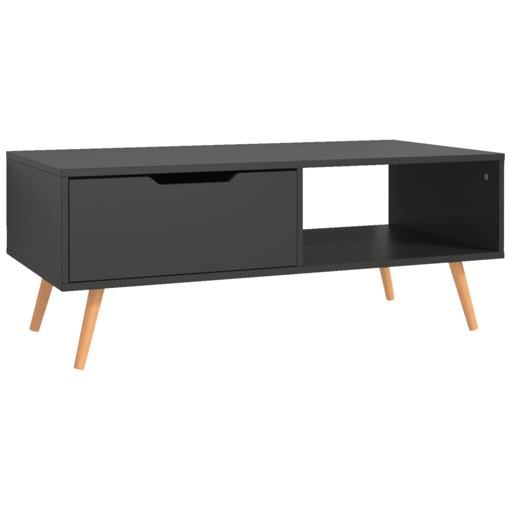 Vidaxl Stolik Kawowy, Szary, 100X49,5X43 Cm, Materiał Drewnopochodny