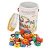 Colorful Wooden Beads Stringing Threading Educational Toy Children Kids Preschool Gift