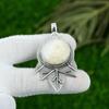 Natural Solar Moss Opal Gemstone Pendant 925 Sterling Silver Jewelry For Women