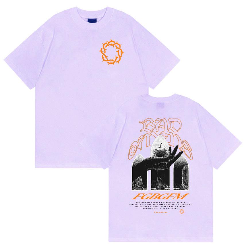 Rock Band Bad Omens Tour 2026 Graphic T Shirt Men Women Vintage High Quality Fashion Tshirts Tops 100 Cotton Oversized Tshirt
