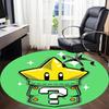 1 шт. Коврик для офиса Mario Star Pocket, круглый, под офисные стулья, спальню, гостиную, декор для дома a1022236