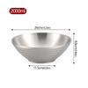 Миска из нержавеющей стали 304 в форме бамбуковой шляпы, миска для рамена, японская миска, двухслойная миска для риса, большая, для холодной лапши, острая, миска в форме бамбуковой шляпы