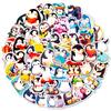 50 Cute And Funny Penguins Cartoon Graffiti Animal Stickers Diy Luggage Notebook Stickers Penguins