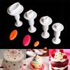 3Pcs/Set Fondant Cookie Cake Cutter Ejector Stamp Plunger Mold Embossed Star DIY Kitchen Baking Cake Decorating Tools