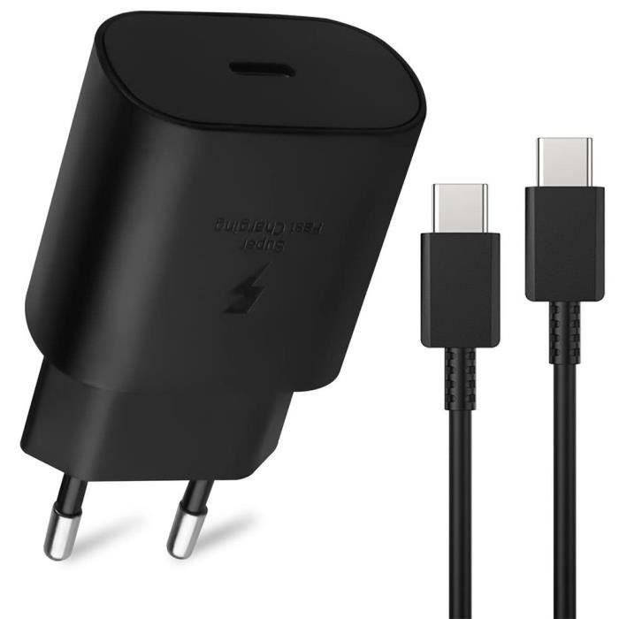 Pack Chargeur 25W - Xiaomi - Type-C - Câble 1m - Charge rapide - Noir