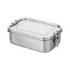 850ML Metal Lunch Box with Compartments Stainless Steel Lunch Container Reusable Meal Box for Home Office and School