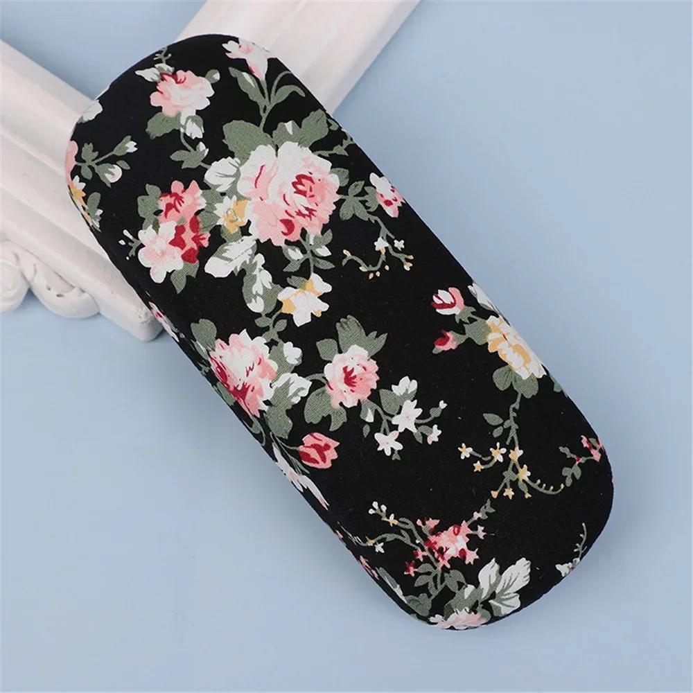 Чехол для солнцезащитных очков EOENKK Retro Floral, чехол для очков для чтения из ткани с принтом, жесткий защитный чехол для очков, женский футляр для хранения оптических очков