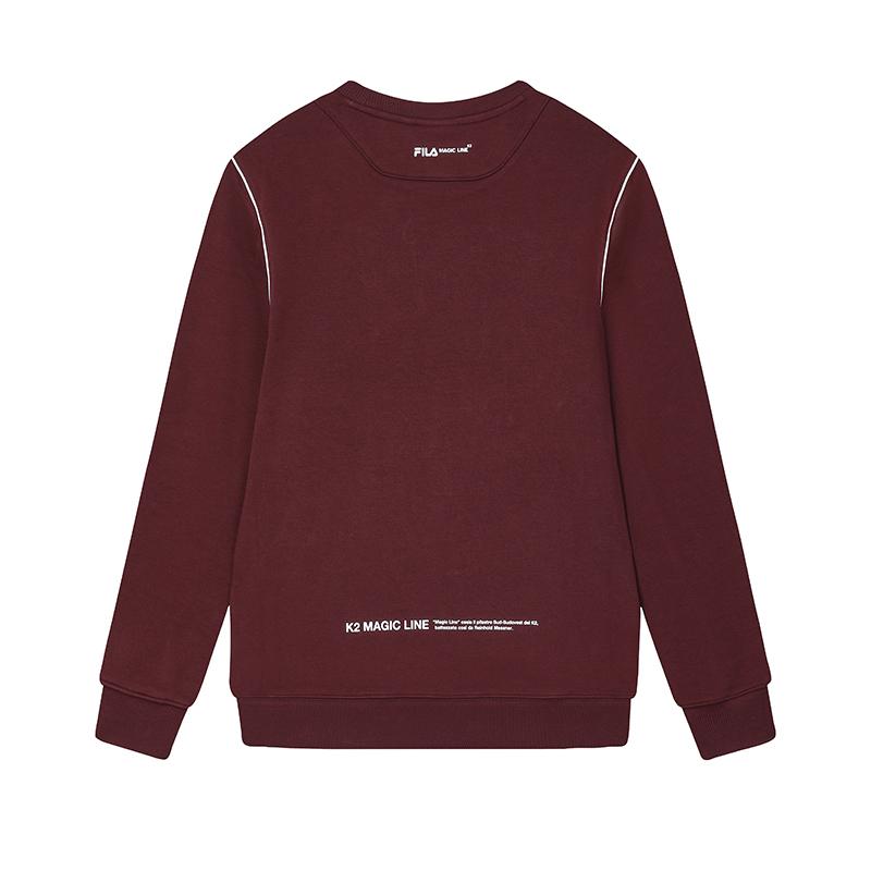 New FILA Sweatshirt Men's Tree Port Burgundy F11M449215FWI