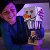 Mattel Minecraft The Movie Big and Noisy Fireball Attacking Gust and Crossbow Piglin Figures for Kids Ages 6 and Up White JFB69
