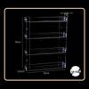 JINGRUIXIANG 4-уровневый акриловый подвесной органайзер для косметики
