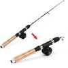 Комбинированные спиннинги и катушки для зимней рыбалки для ловли окуня, форели, лосося, набор инструментов для ловли рыбы