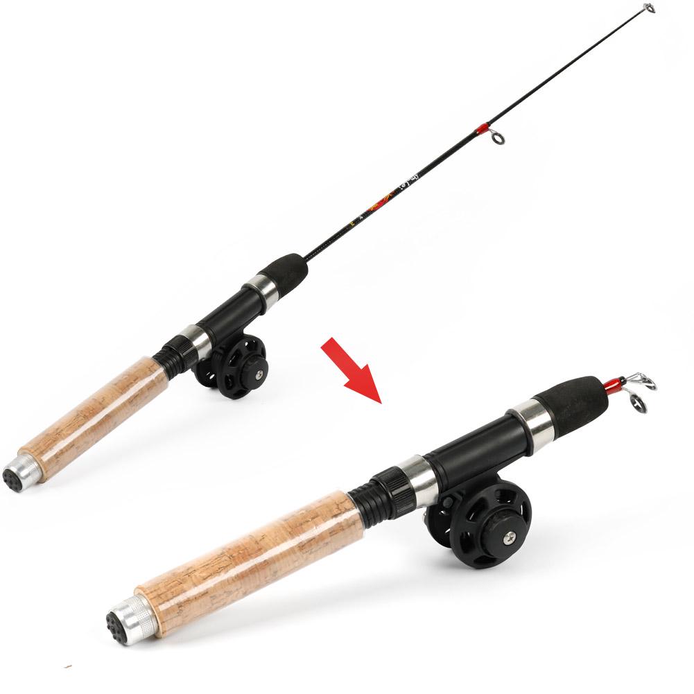 Комбинированные спиннинги и катушки для зимней рыбалки для ловли окуня, форели, лосося, набор инструментов для ловли рыбы