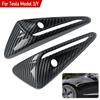 2PCS for Tesla Model 3 Y X S Side Camera Carbon Fiber ABS Protection Cover for Tesla Model 3 Model Y Car Accessories 2017-2025