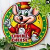 Металлическая вывеска Chuck E Cheese Круглая алюминиевая настенная art Декор для дома, офиса, бара Подарок