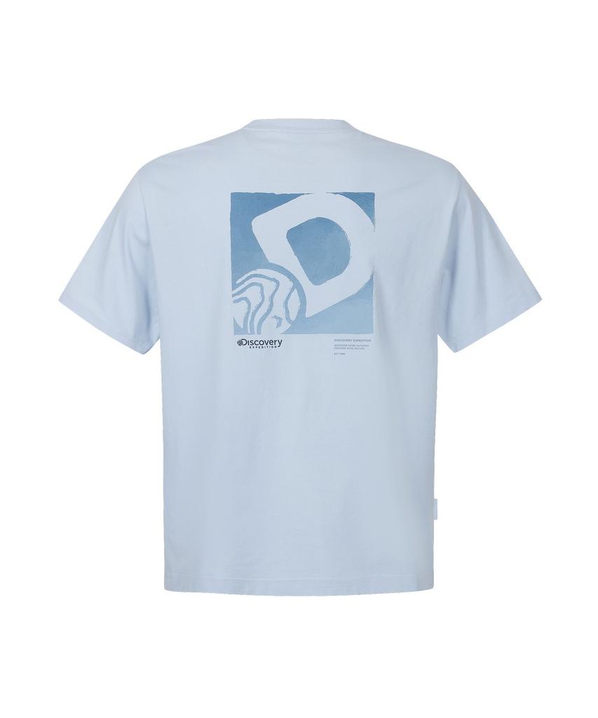 DISCOVERY EXPEDITION Uni Freshvent D-Symbol Short Sleeve T-Shirt (L/Blue)