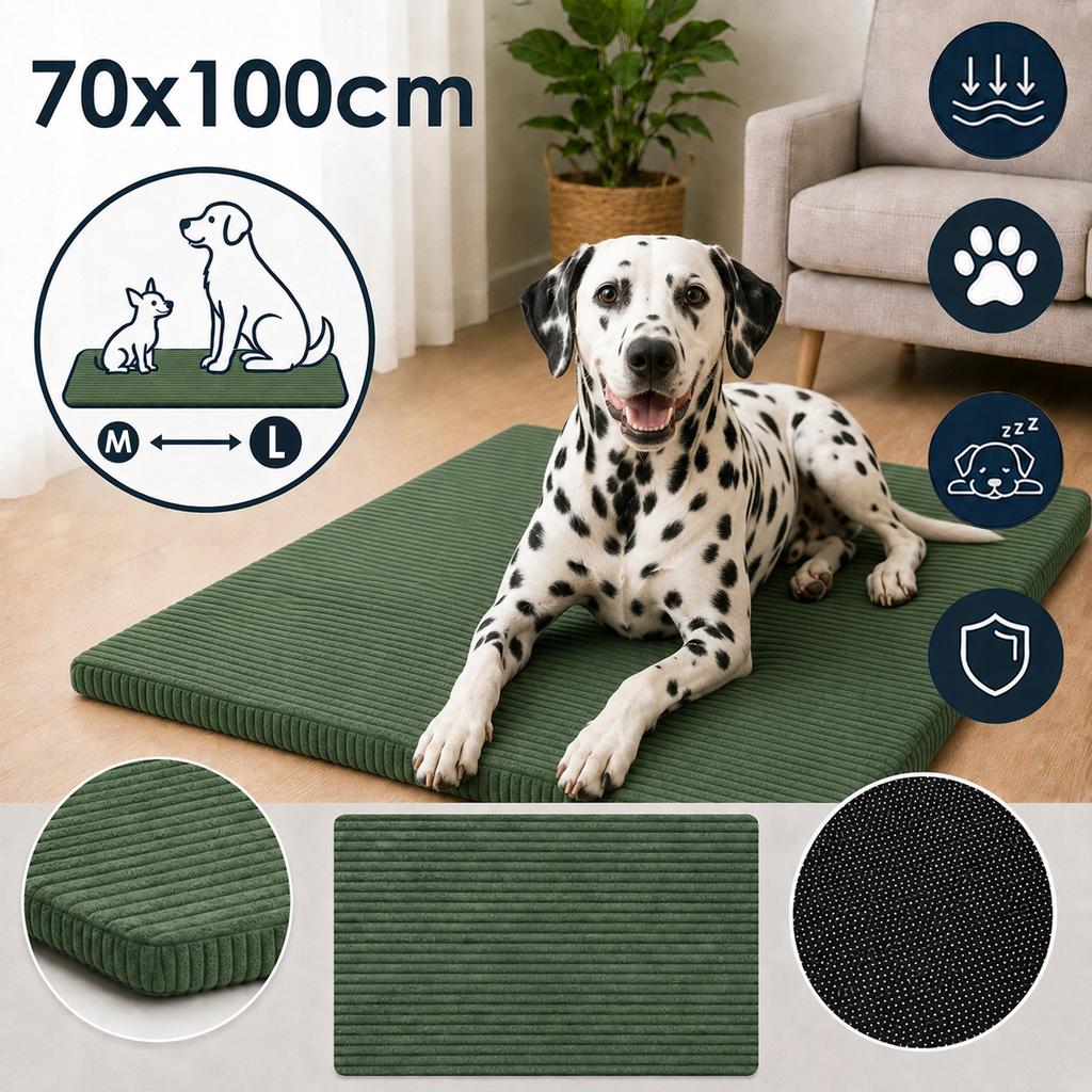[15] Orthopedic Dog Bed, Pet Mattress 100x70cm LBONO100R