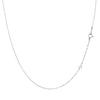 Lara Christie Platinum Pt850 Screw Necklace Chain, 0.12mm Wire Diameter, Approx. 0.8mm Width, 50cm Length, Lc97-0043-pt-012-50