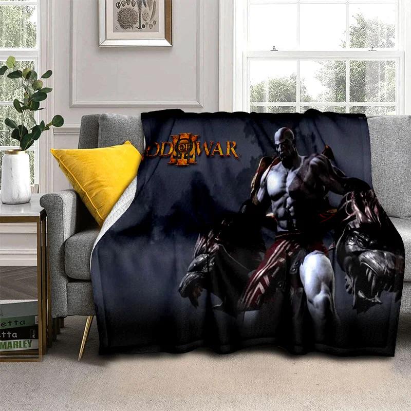 3D God of War Games Gamer Kratos HD одеяло, мягкое одеяло для дома, спальни, кровати, дивана, пикника, путешествия, офиса, одеяло, детское одеяло