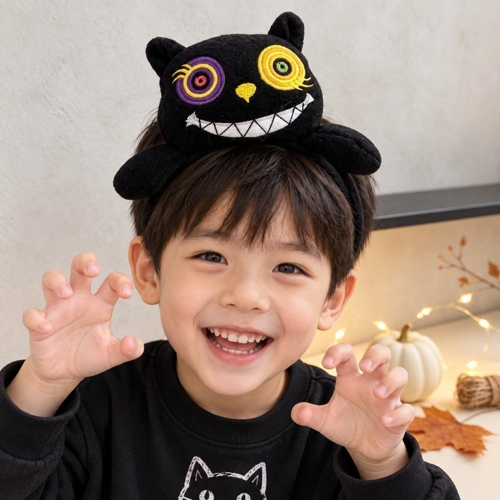 Soft Fabric Plush Doll Headband Stuffed Cartoon Pumpkin Hairband Witch Party Headwear Trendy Women