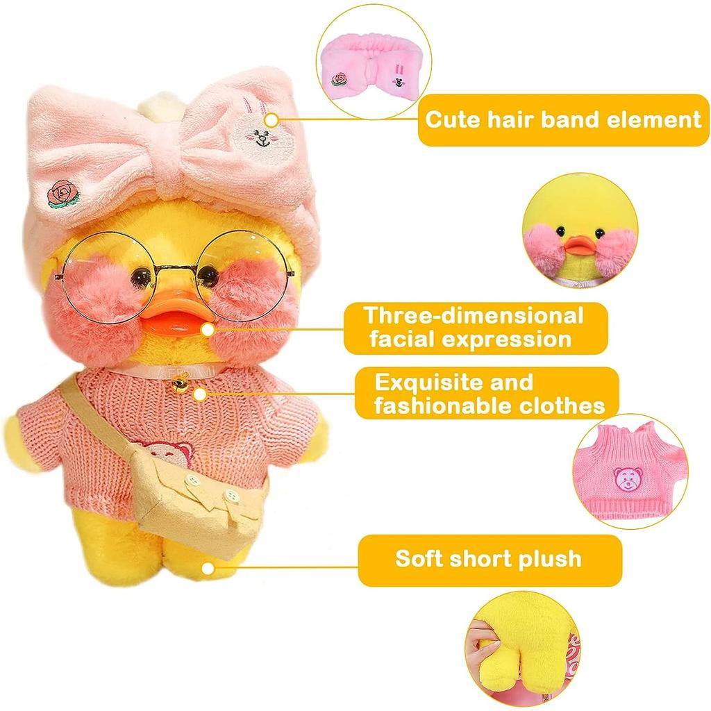 Мягкая игрушка-утка, милая плюшевая мягкая утка, 30 см, плюшевая кукла, корейская интернет-знаменитость, поддерживает гиалуроновую кислоту, маленькая кукла-утка, подарки-сюрпризы для детей