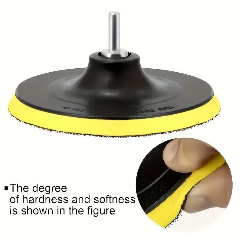 52 штуки/набор 125 мм/4,92 дюйма, шлифовальный лист наждачной бумаги 8 отверстий наждачная бумага 80 меш-600 меш вращающийся шлифовальный круг шлифовальный инструмент