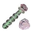Rose Flower Luminous Glass Butt Plug Anal Toys For Adults Couples Women Non Vibrating Butt Plugs