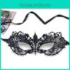 Вечеринка Полый Костюм Кружевная Маска с Украшением Водными Бриллиантами на Хэллоуин