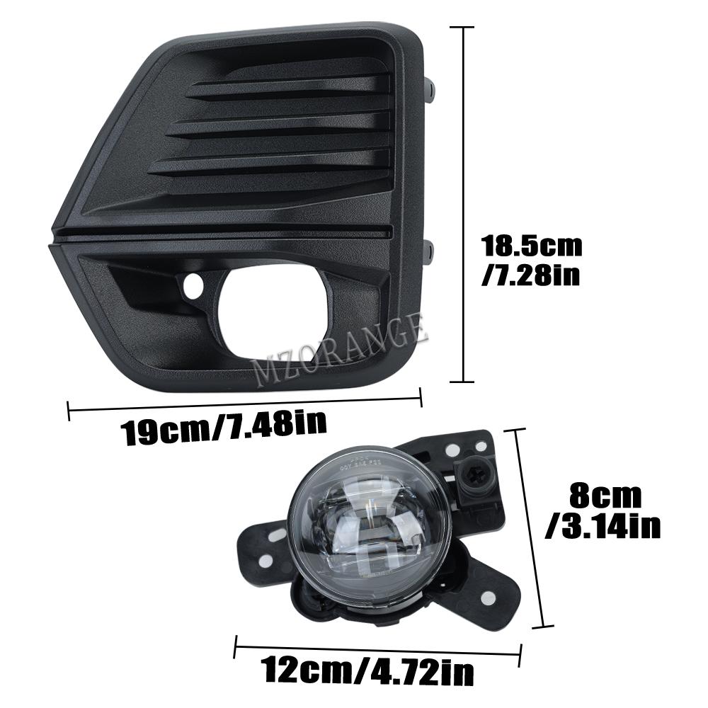 LED Fog Light Kit For Chevrolet Colorado 2025 US Fog Lamp Frame Assembly Headlight Cover With Radar Hole Car Accessories Replace