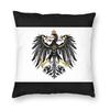 German Eagle And Iron Cross Of Prussia Pillow Cover Home Decor Kingdom of Prussia Flag Emblem Cushion Cover Throw Pillow for Car